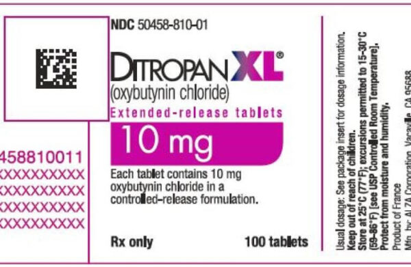 Ditropan XL (Oxybutynin) 10mg Tablets  x 1's