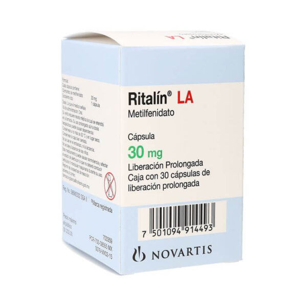 Ritalin LA methylphenidate hydrochloride 30mg x 1Pack